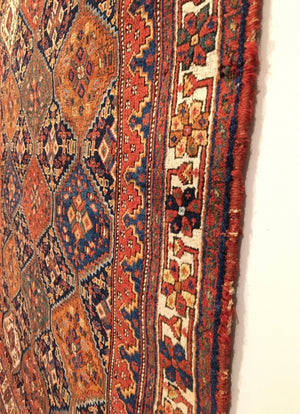 4’9" X 4’0" 19th Century Antique Afshar Rug