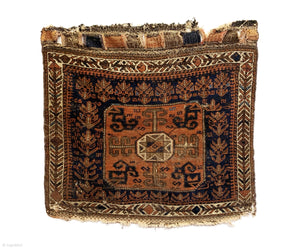 2’7” X 2’9” 19th Century Persian Baluch Bagface