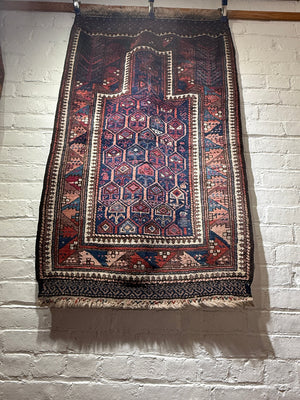 3’9” X 2’4” 19th Century Timuri Prayer Rug