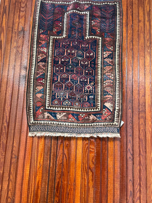 3’9” X 2’4” 19th Century Timuri Prayer Rug