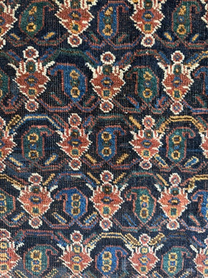 9'5" X 3'3" Afshar Fish and Boteh Rug