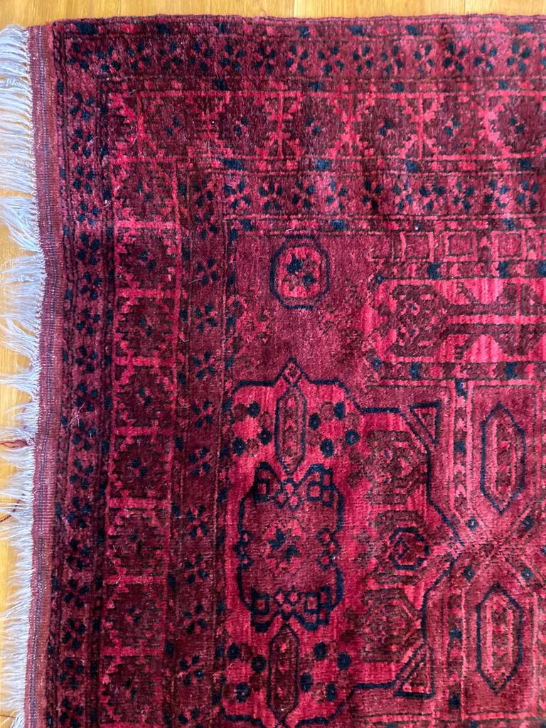 6’10” X 4’5” Antique Afghan Charshango Rug