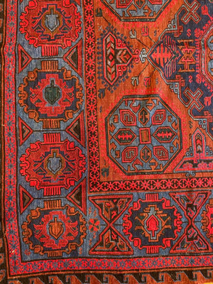 11'7" X 6'8" Antique Caucasian Soumak Rug