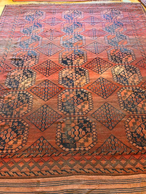 11' X 9'4" Antique Ersari Main Carpet