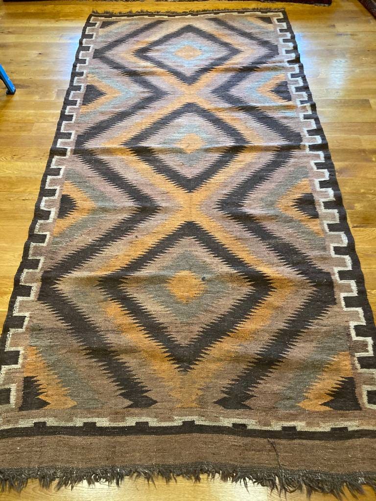 4’9" X 10’ Antique Maimana Kilim Runner