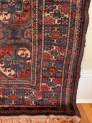 5’2” X 9’5” Antique Turkmen Main Carpet