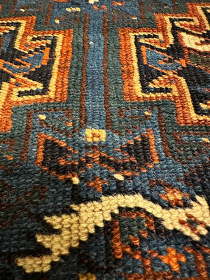 Khamseh Three Medallion Bird Rug