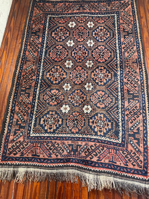 4'6" X 3' Kurd Baluch Rug