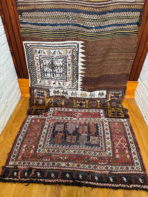3’2" X 2'3" Luri Bakhtiari Lorain Saddle Bag