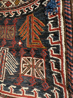 3’2" X 2'3" Luri Bakhtiari Lorain Saddle Bag