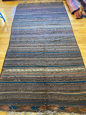 10'9" X 5'9" Rare Antique Baluch Dowry Kilim