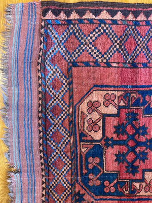 9’1” X 7’1” Rare Antique Ersari Rug