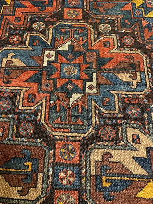 3'7" X 6'4" Varamin Plain Persian Tribal Rug
