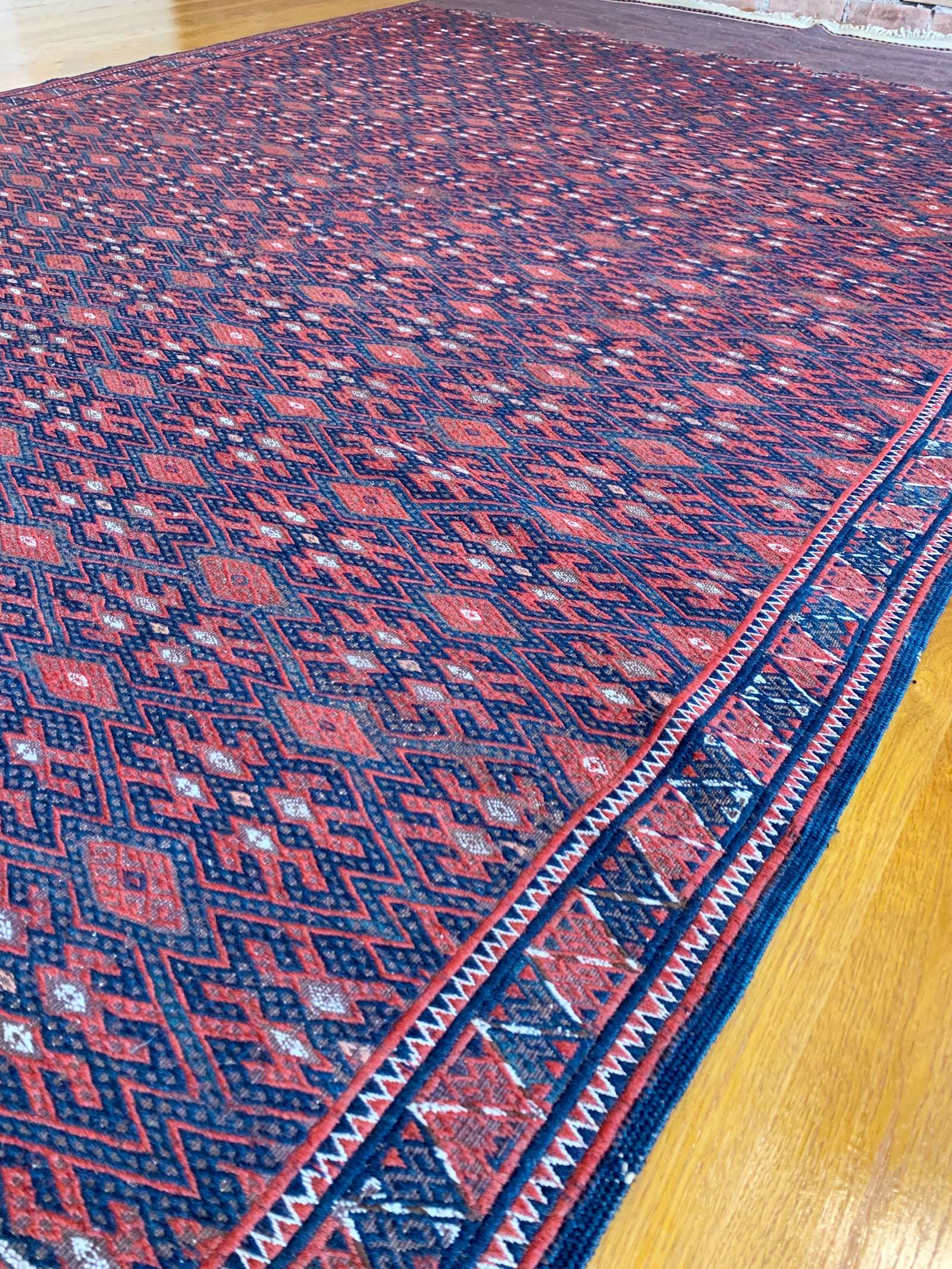 6'0" X 10'7" Antique Yomud Kilim