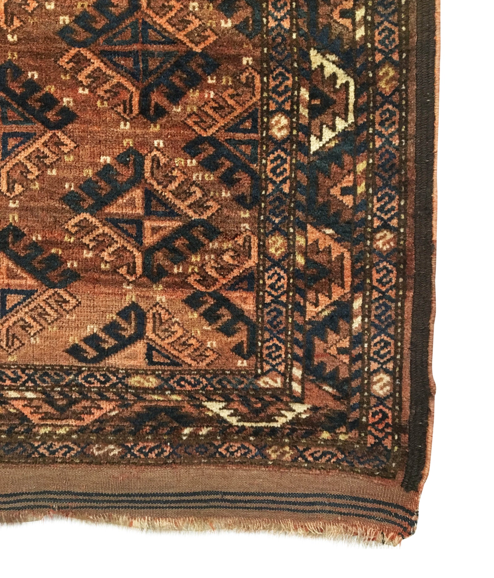 3'1" X 4'8" Antique Turkmen Yomud Small Rug