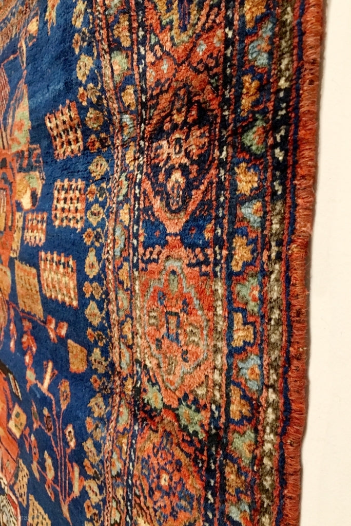 4’7” X 4’5” 19th Century Afshar Rug