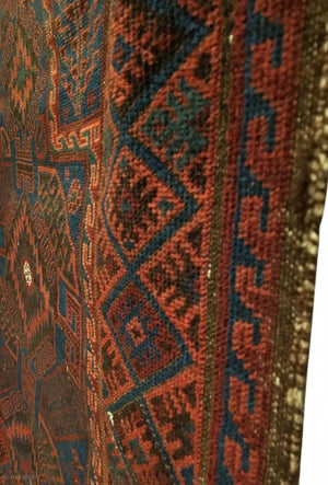 3’3" X 4’9" 19th Century Baluch Prayer Rug