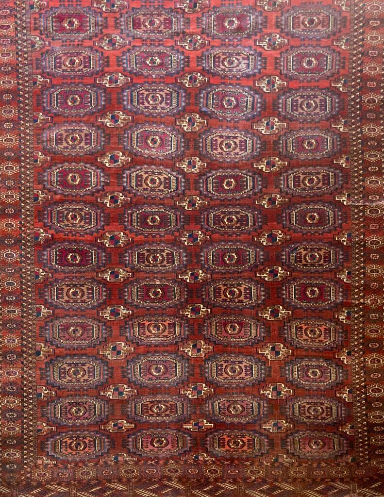 9‘8“ X 7’ 19th Century Antique Tekke Main Rug