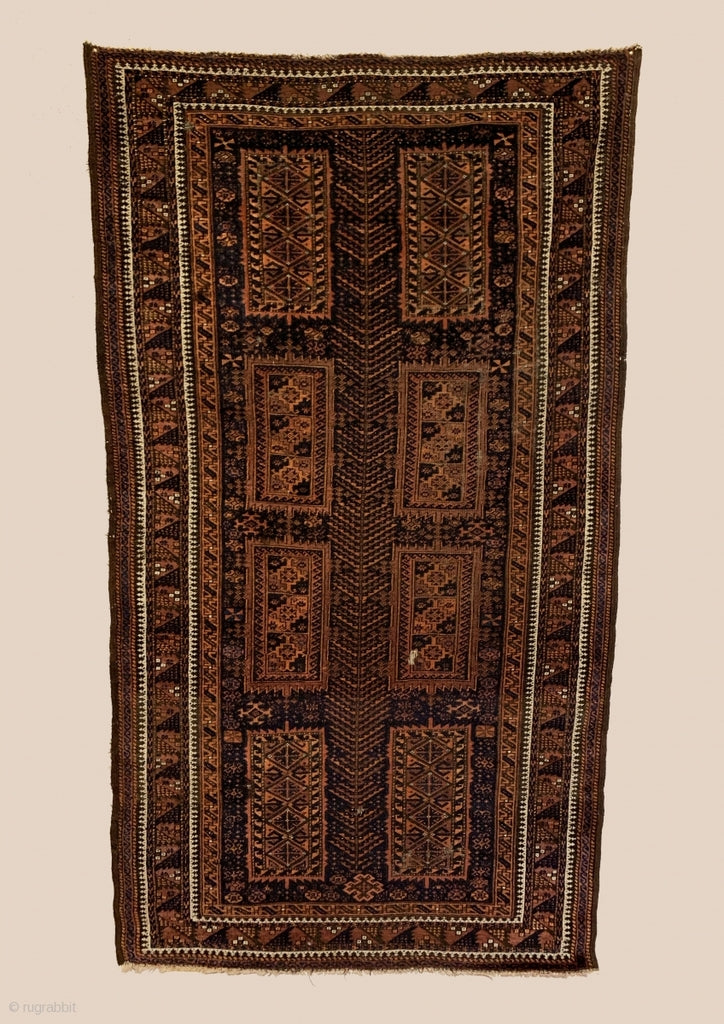 6’2” X 3’6” 19th Century Antique Timuri Rug