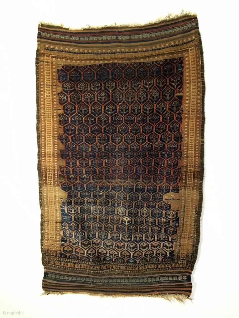 5&#39;5&quot; X 3&#39;4&quot; 19th Century Baluch Rug