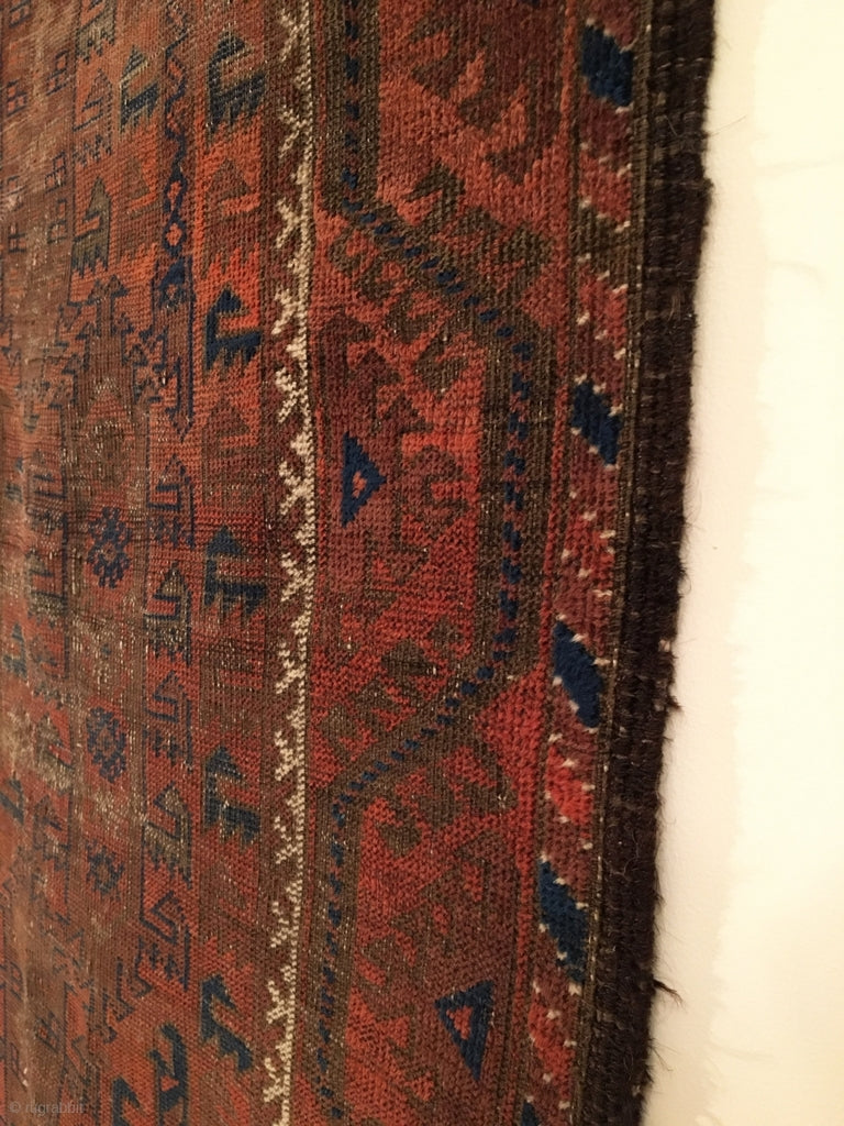 5&#39;7&quot; X 3&#39; 19th Century Baluch Rug