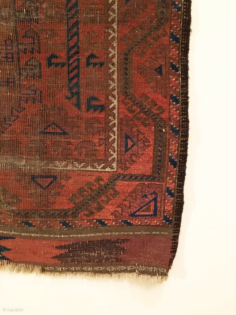 5&#39;7&quot; X 3&#39; 19th Century Baluch Rug