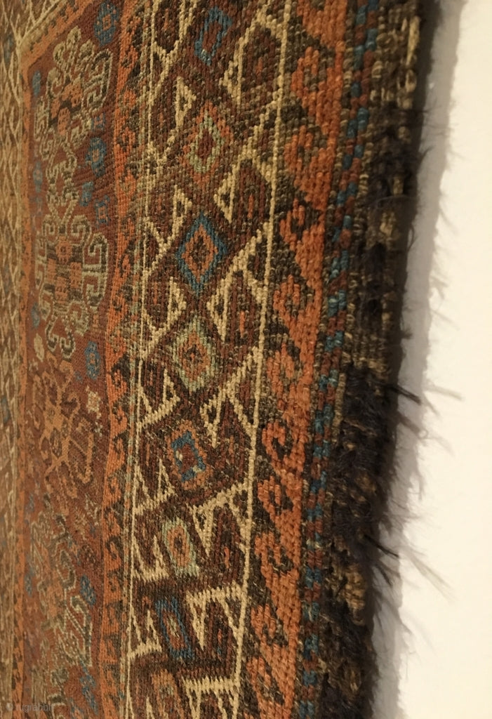 4&#39;3&quot; X 2&#39;8&quot; 19th Century Baluch Rug
