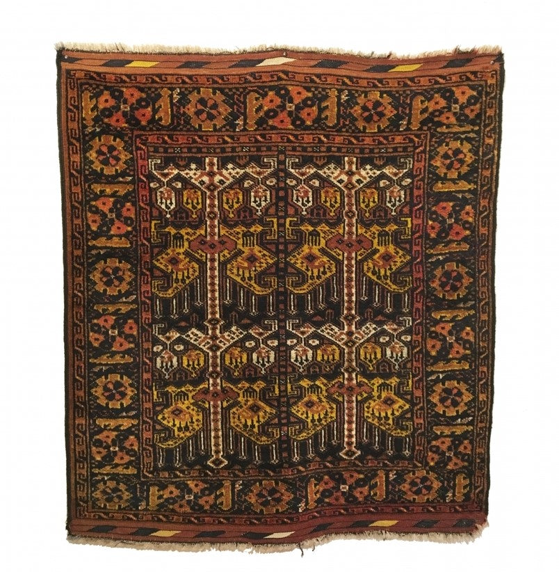 3’5" X 3’11" 19th Century Ersari Beshir Khali