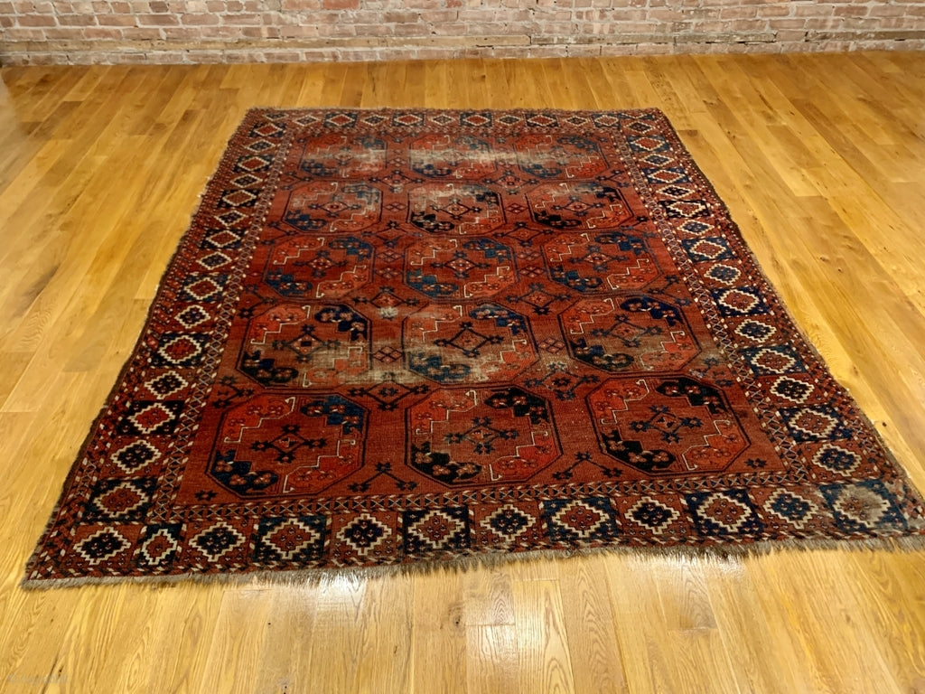 6’11&quot; X 8’2&quot; 19th Century Ersari Main Carpet
