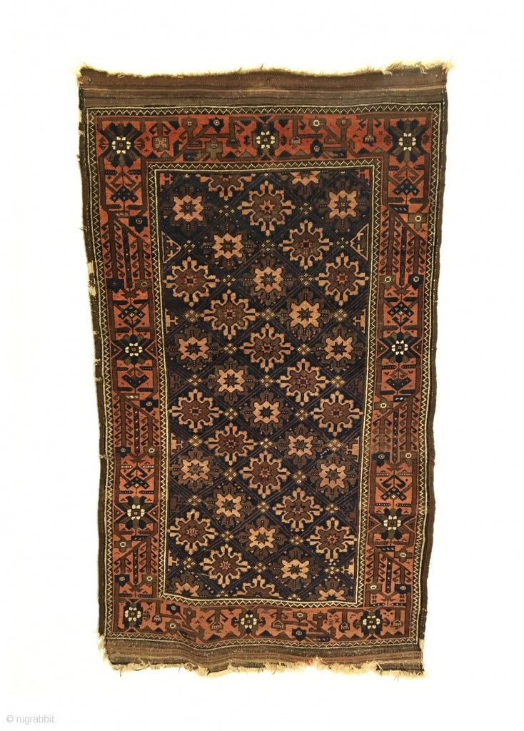 5&#39;11&quot; X 3&#39;5&quot; 19th Century Khorasan Baluch Rug