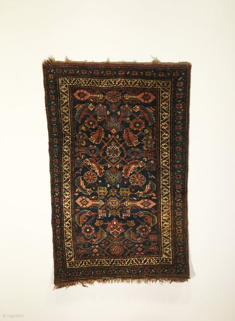 3&#39;7 X 2&#39;3&quot; 19th Century Small Bidjar Rug