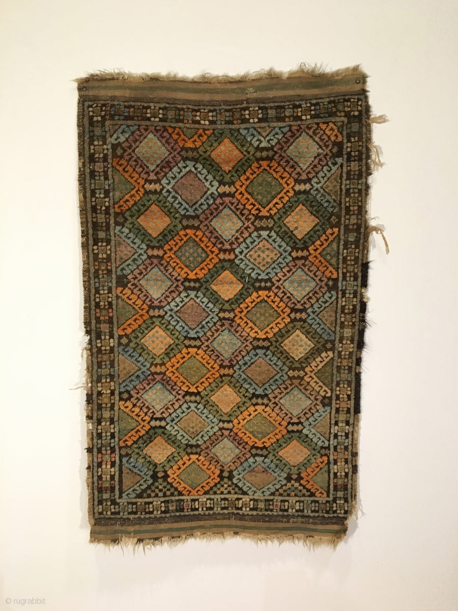 2’4&quot; X 3’9&quot; 19th Century Small Kurd Baluch Rug