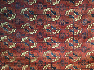 8'6" X 6'8" 19th Century Tekke Main Carpet [RR-0207]