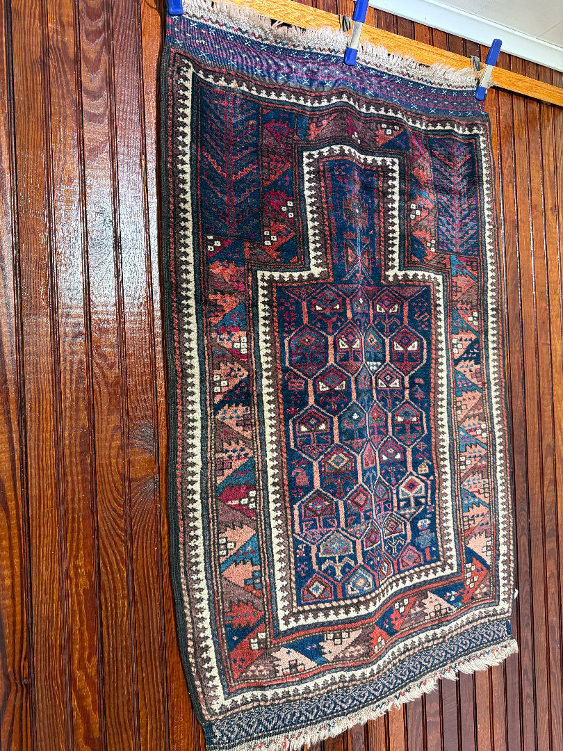 3’9” X 2’4” 19th Century Timuri Prayer Rug