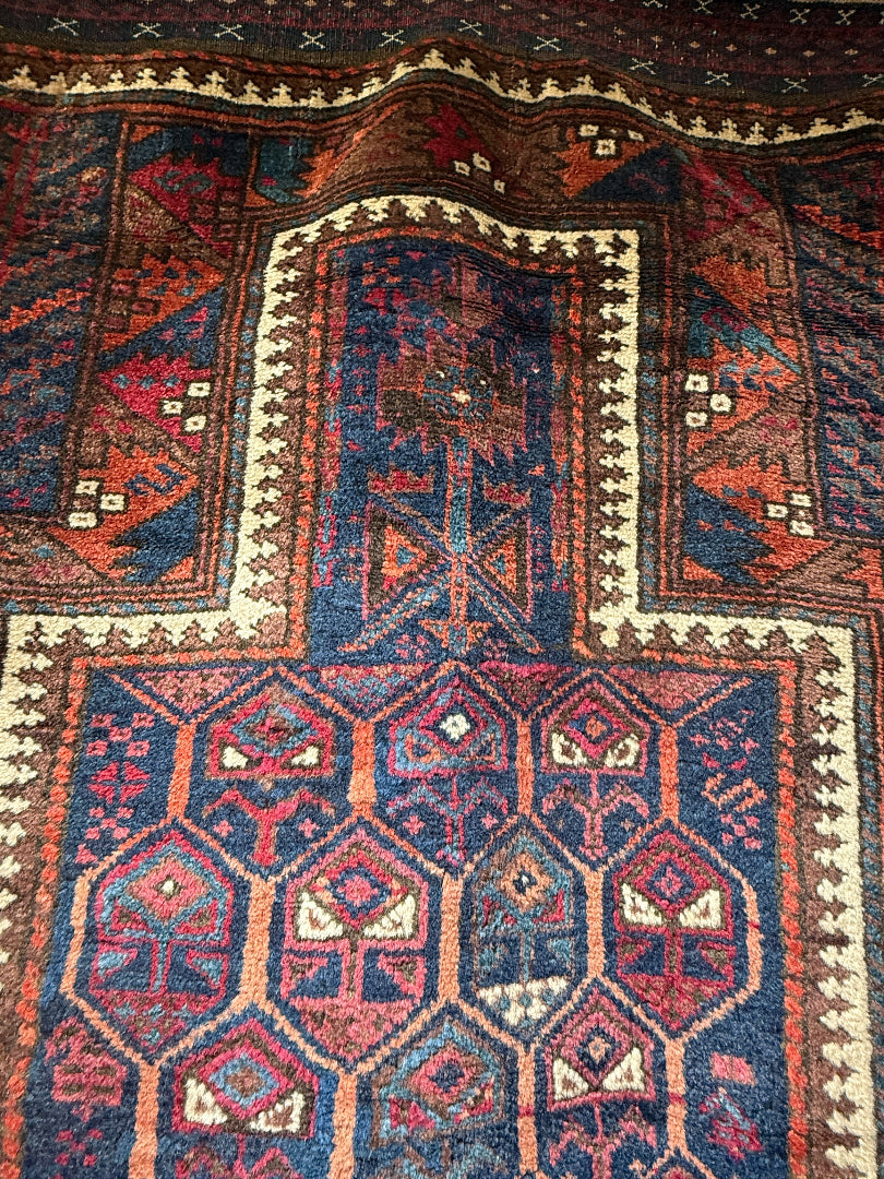 3’9” X 2’4” 19th Century Timuri Prayer Rug