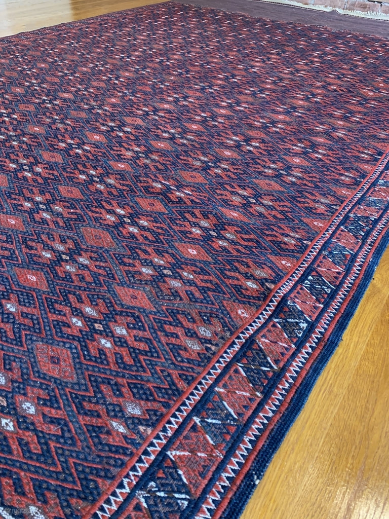 6’0&quot; X 10’7&quot; 19th Century Yomut Palas Kilim