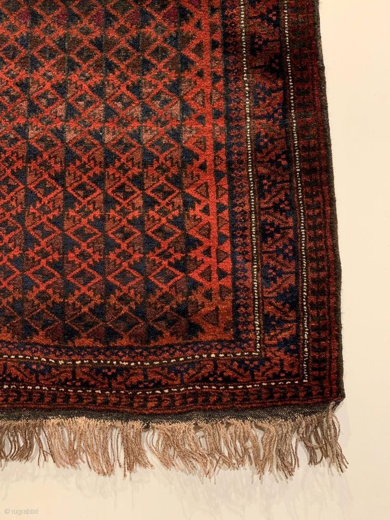 4&#39;3&quot; X 2&#39;11&quot; 20th Century Baluch Prayer Rug