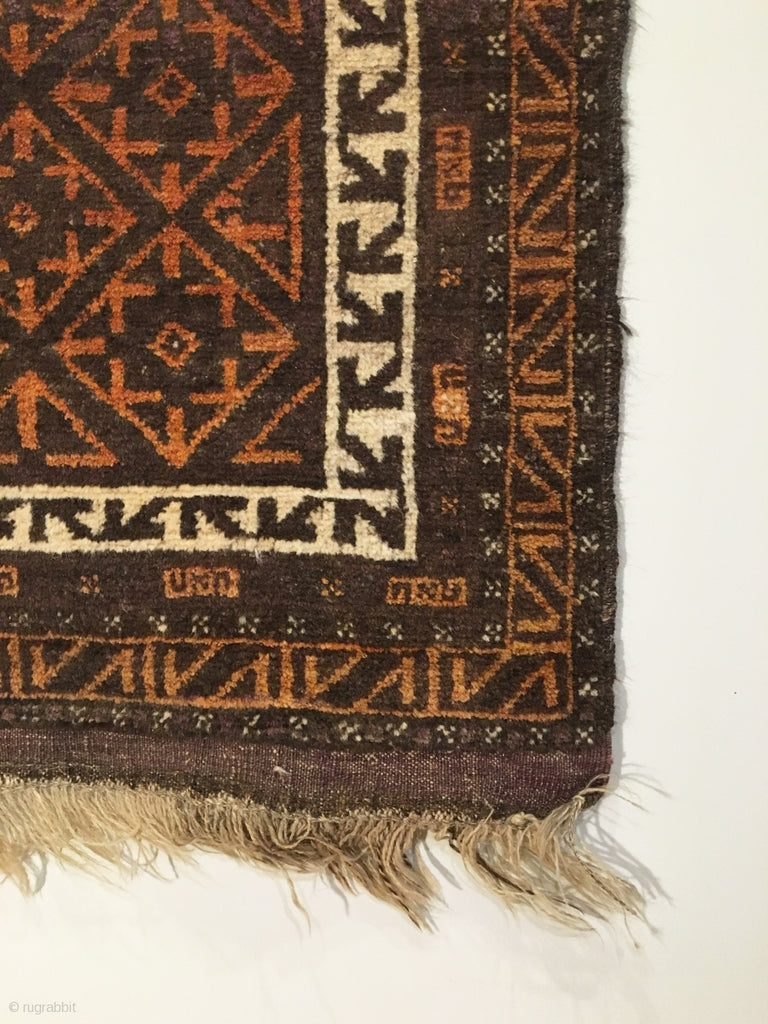 5&#39;3&quot; X 3&#39;3&quot; Afghan Baluch Rug