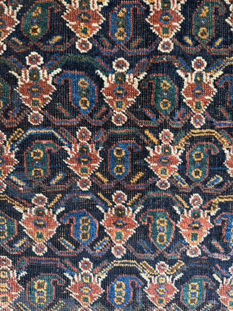 9'5" X 3'3" Afshar Fish and Boteh Rug