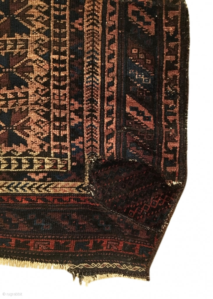 3&#39;5&quot; X 4&#39;5&quot; Antique 19th Century Timuri Prayer Rug