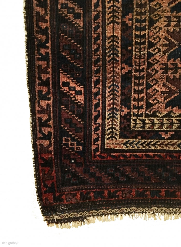 3&#39;5&quot; X 4&#39;5&quot; Antique 19th Century Timuri Prayer Rug
