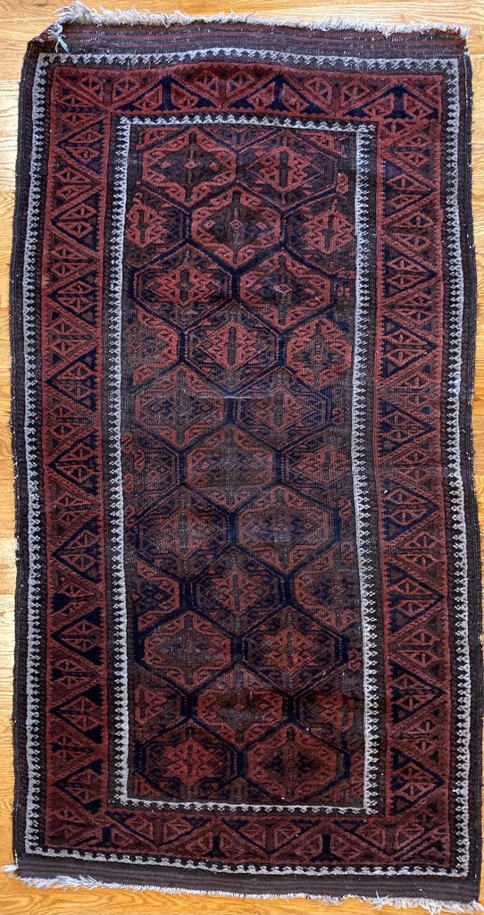 5&#39;3&quot; X 2&#39;9&quot; Antique 19th Century Timuri Rug