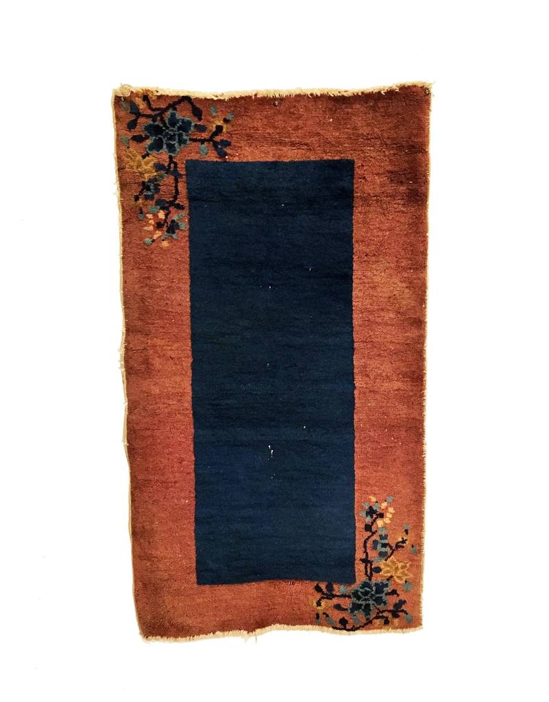 2&#39;1 X 3&#39;9 Antique 20th Century Chinese Rug