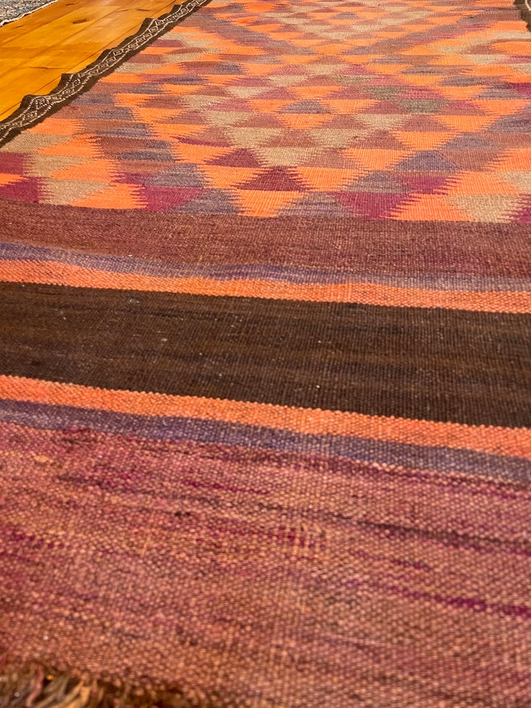 3&#39;2&quot; X 9&#39;1&quot; Antique Afghan Maimana Kilim