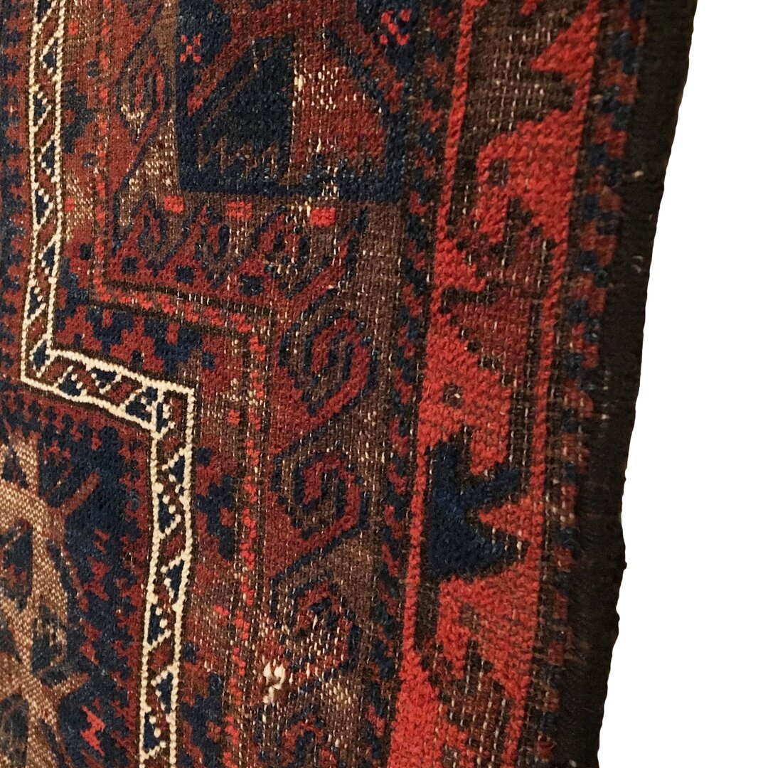 2'11" X 3'11" Antique Afghan Timuri Tribal Rug