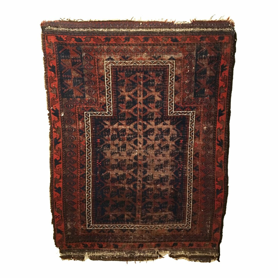 2&#39;11&quot; X 3&#39;11&quot; Antique Afghan Timuri Tribal Rug