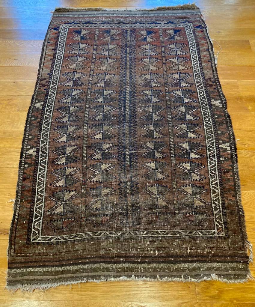5&#39;5&quot; X 3&#39;4&quot; Antique Baluch Rug