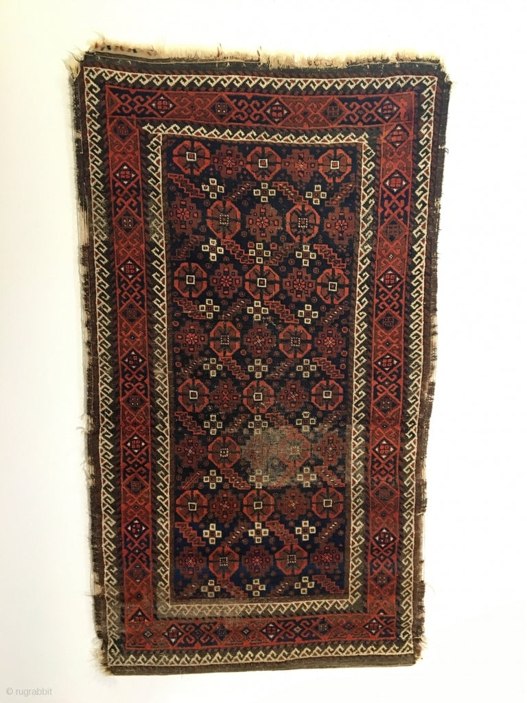 5'6" X 3'1" Antique Baluch Rug
