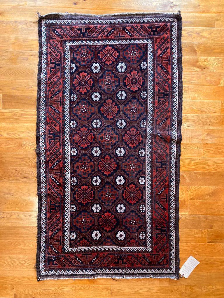 6&#39;5&quot; X 3&#39;6&quot; Antique Baluch Rug