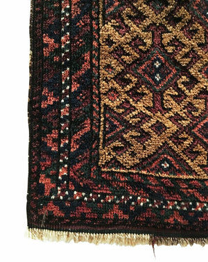 1'6" X 2'6" Antique Baluch Small Rug